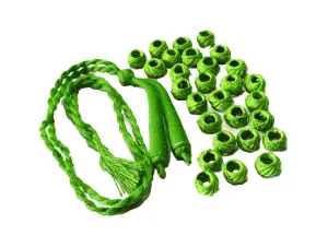 Green Thread Beads And Dori Combo