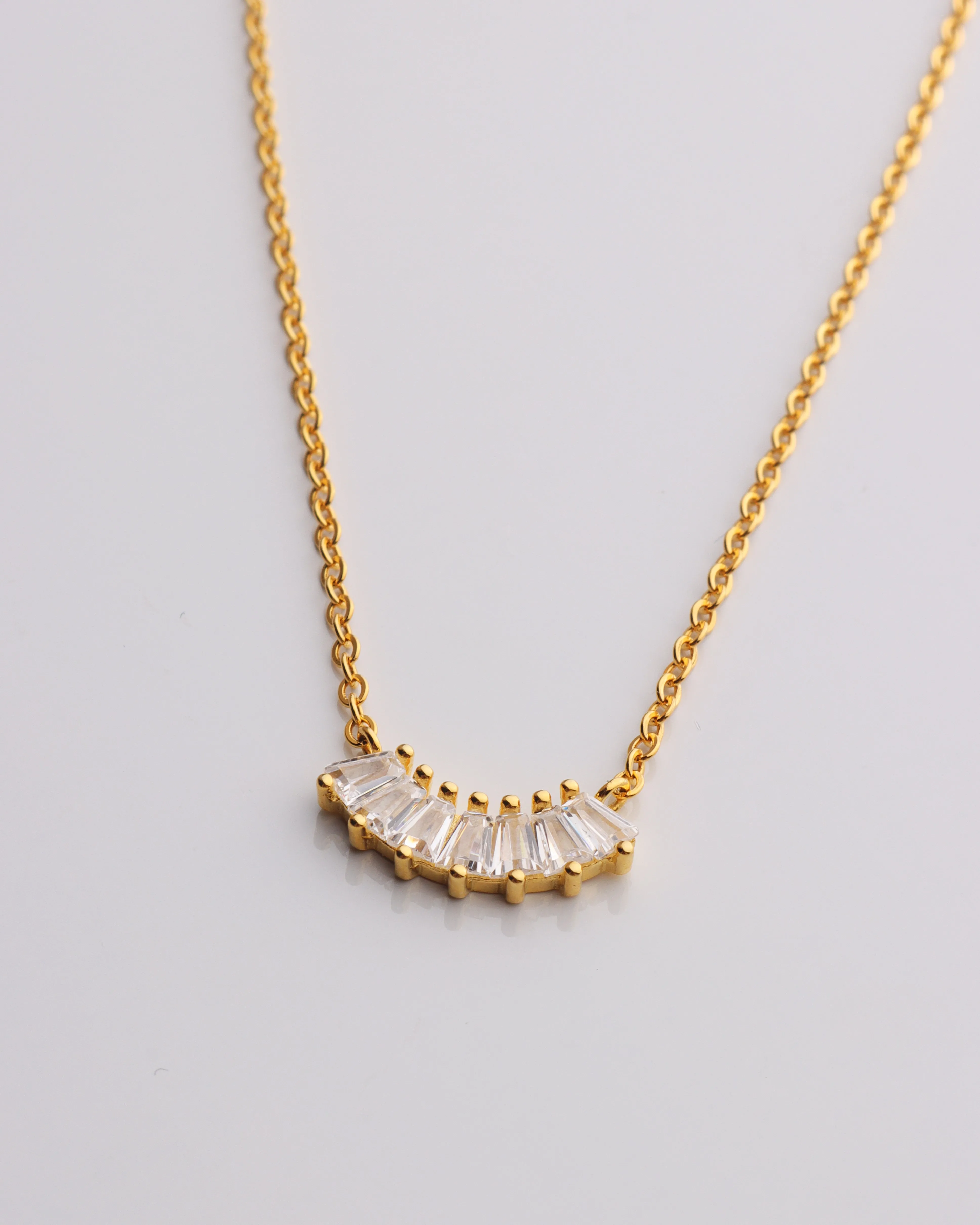 Half Baguette Necklace