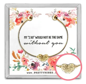Heart Bracelet - Gold - Design C