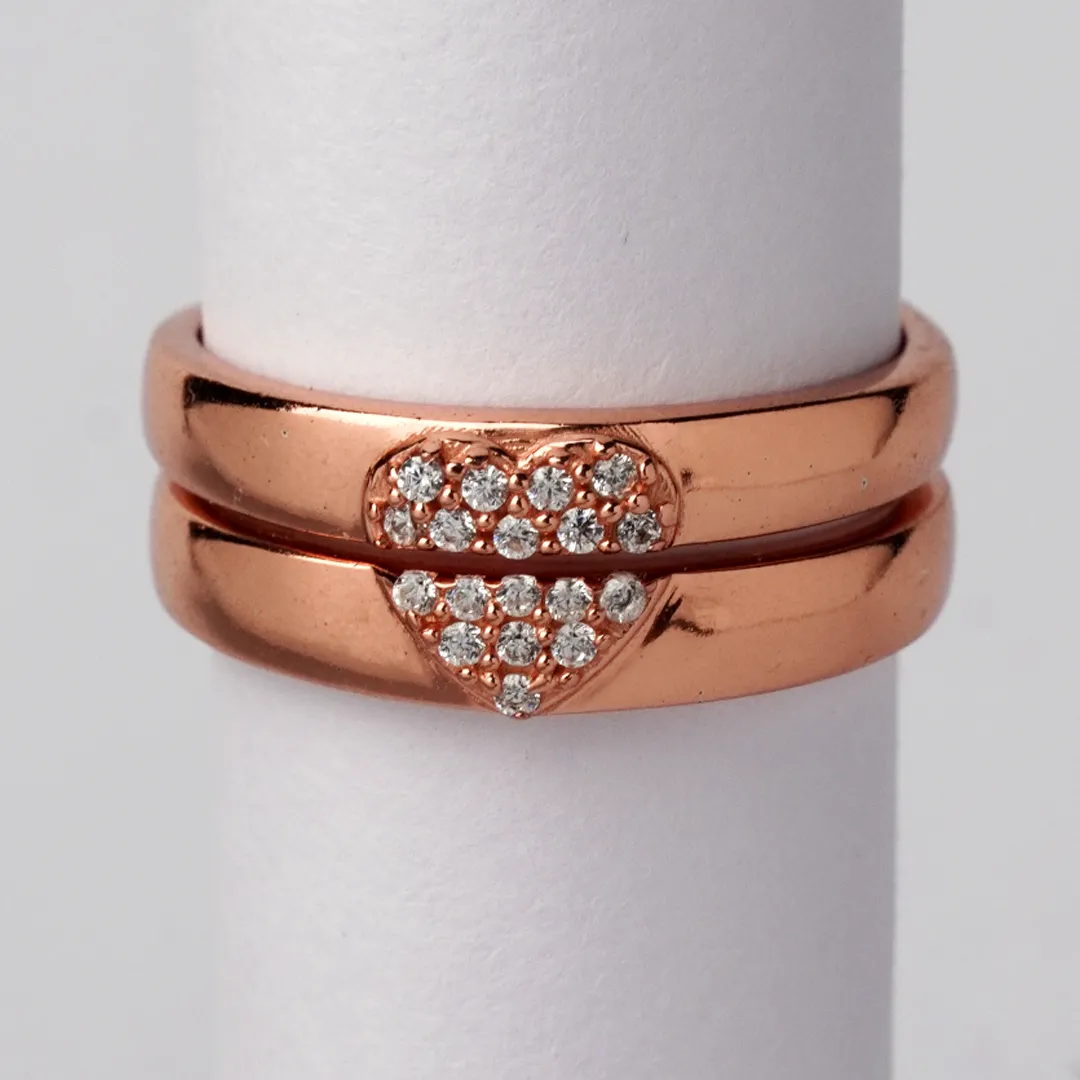 Heart To Heart 925 Sterling Silver Love Band