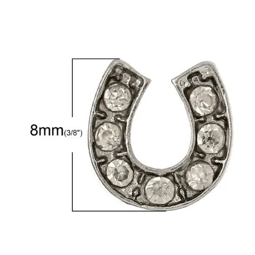 Horse Shoe Floating Charm For Glass Living Memory Lockets