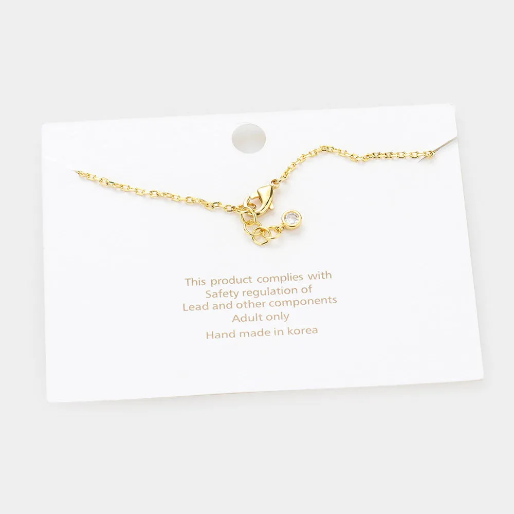 iLLASPARKZ -F- Gold Dipped Metal Monogram Charm Bracelet