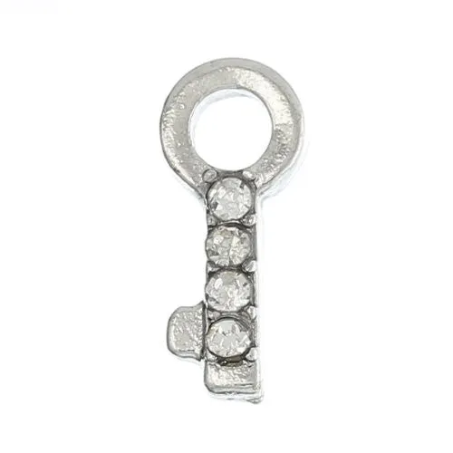 Key Floating Charms For Glass Living Memory Lockets