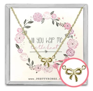 Knot Necklace - Gold - Design B