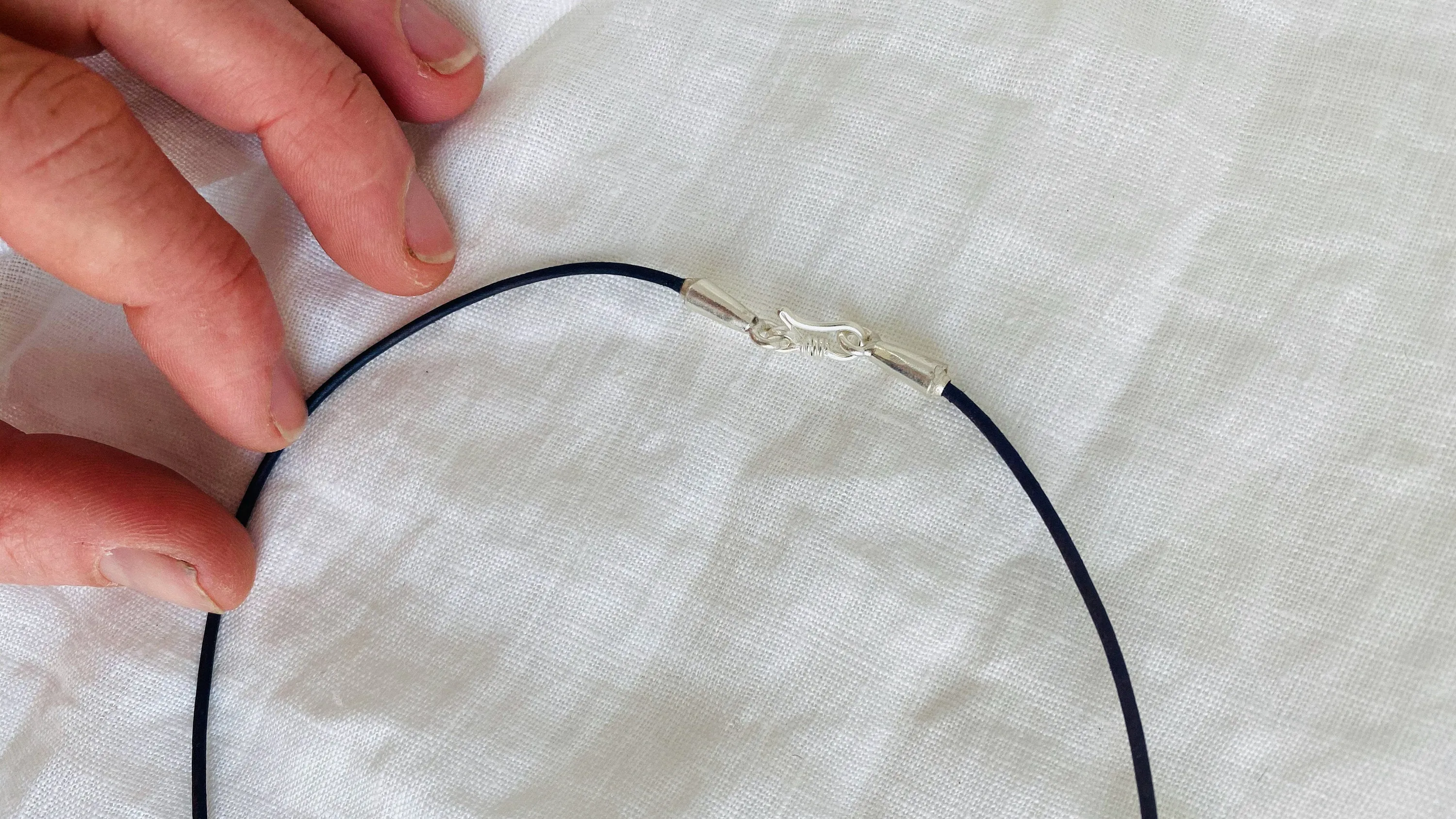 Labradorite, Quartz Crystal and Silver Pendant Necklace.