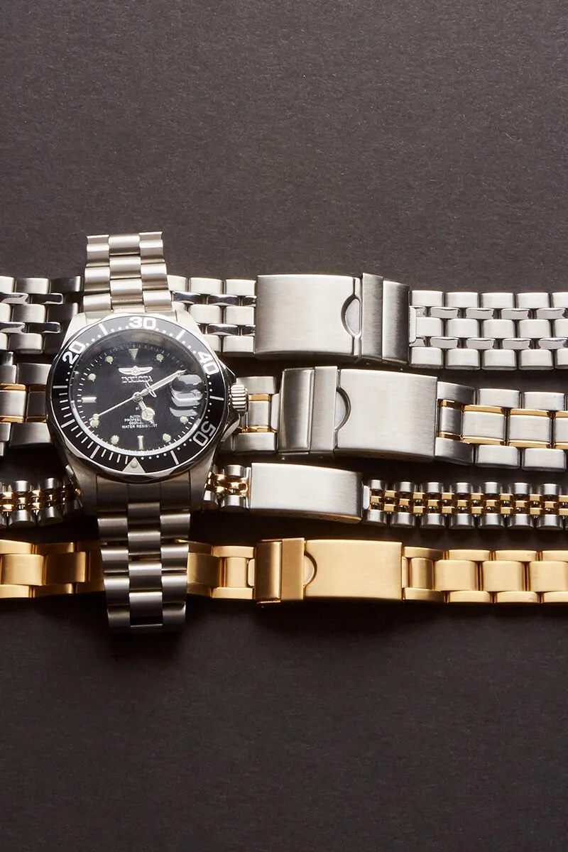 Ladies' 13MM Wrapped Link Band w/Curved End Incl. Optional Straight End Pieces
