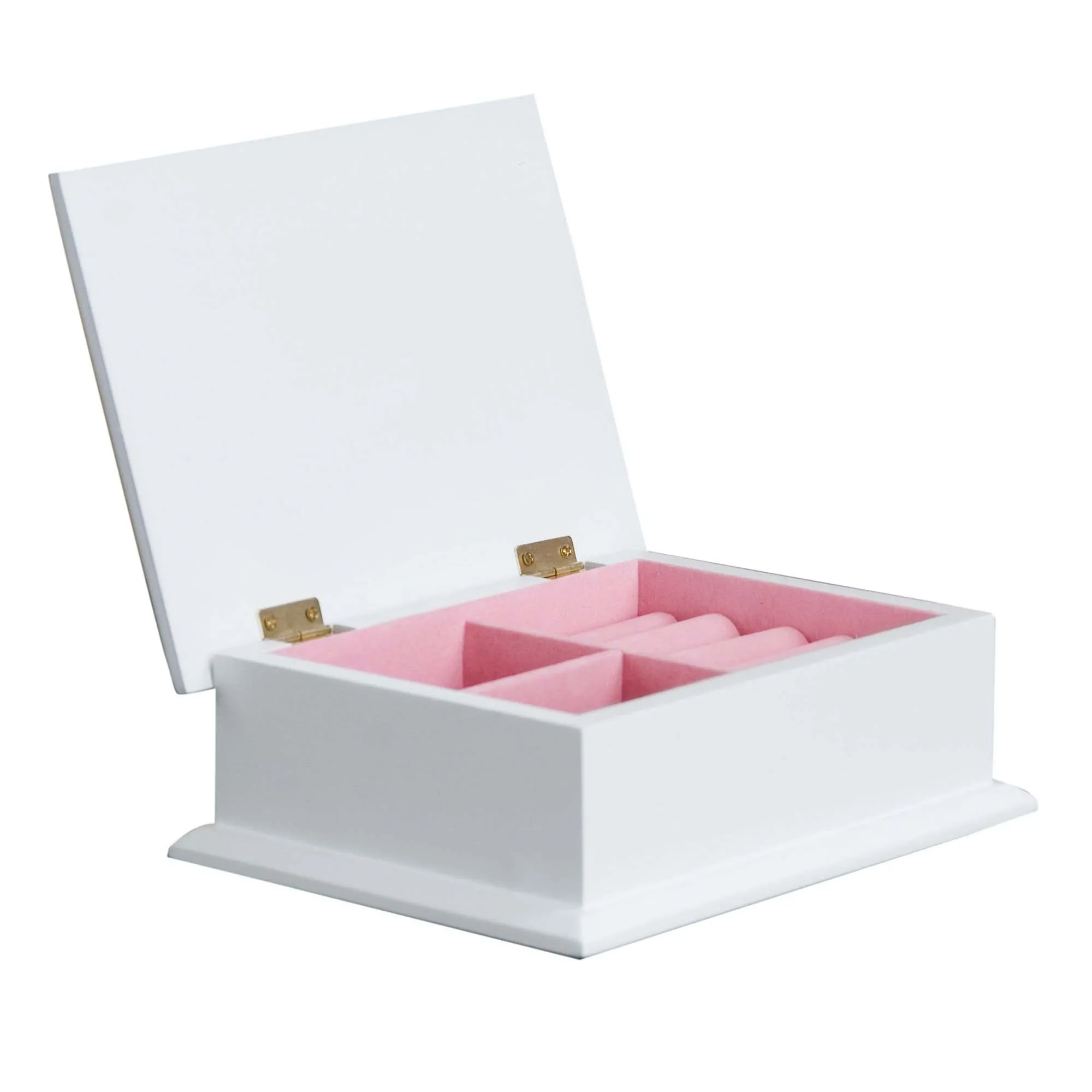 Lavender Floral Cross Lift Top Jewelry Box