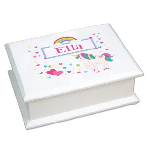 Lift Top Jewelry Box - Unicorn