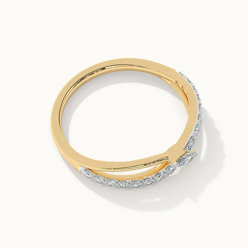 Marquise Diamond Infinity Ring