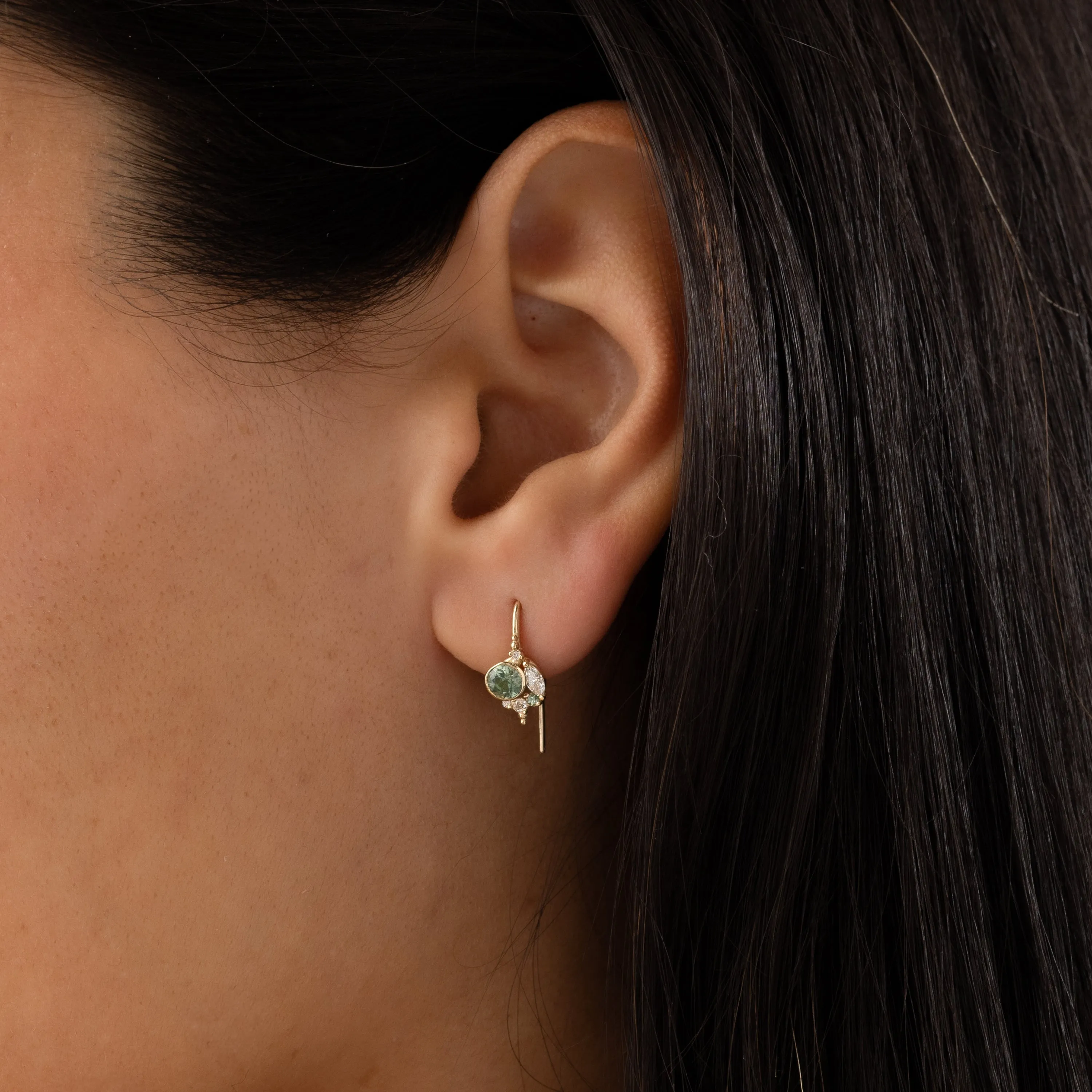 Mossy Threader Earrings