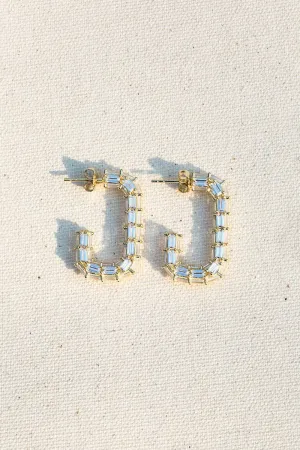Native Gem Glam Hoop in 14k Gold Vermeil