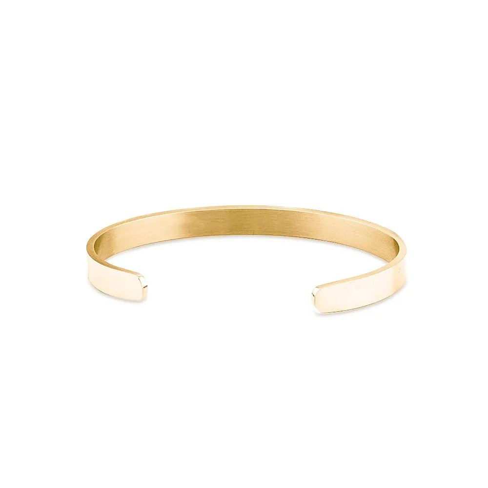 No-tarnish Medical Grade Titaium Open Design Engraved Personalized Bracelets