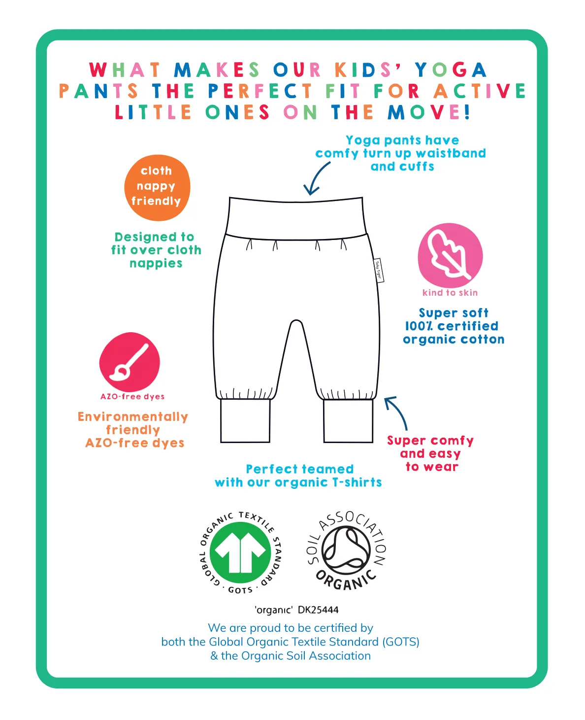 Organic Magical Mix-Up Print Yoga Pants