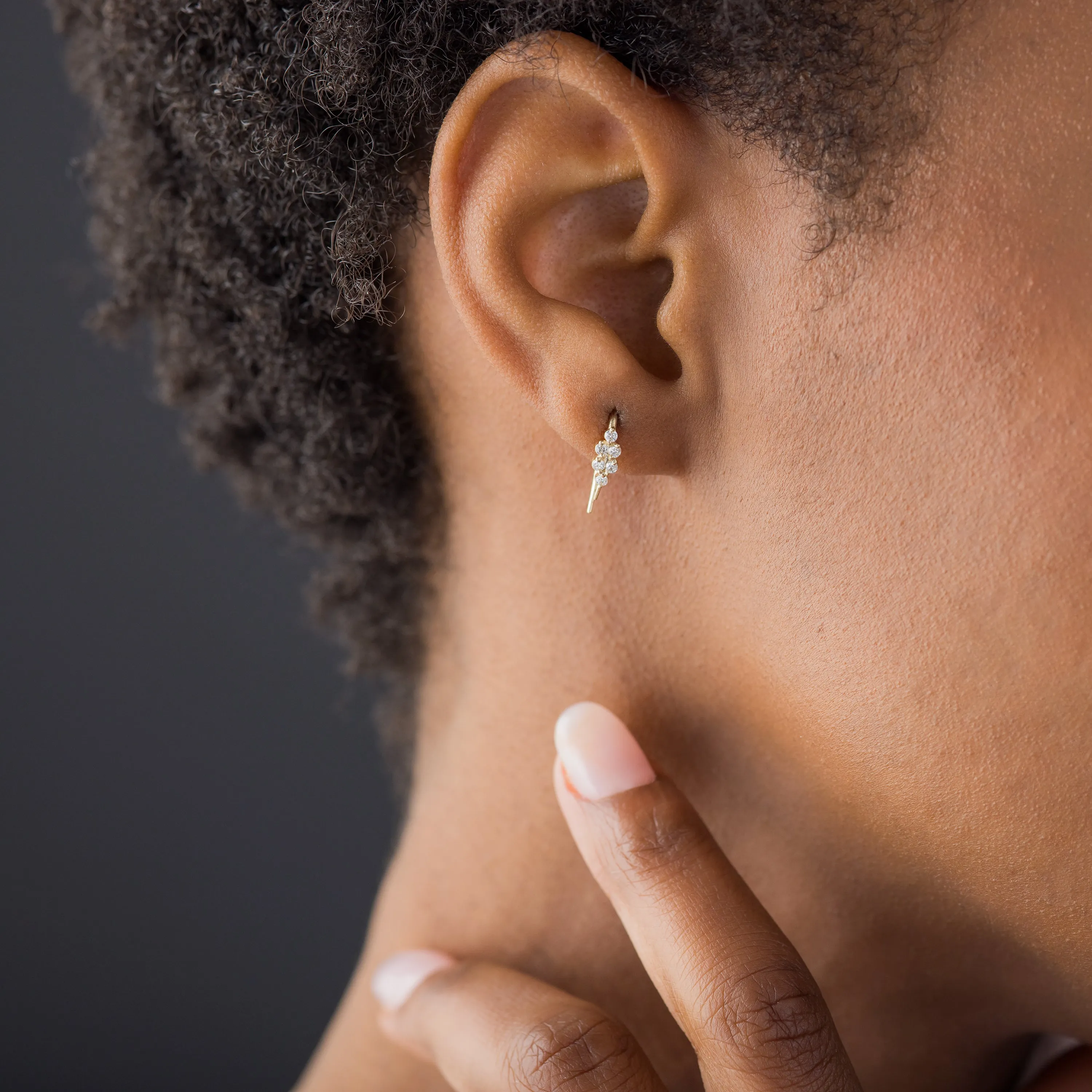 Pixie Threader Earrings - 1mm