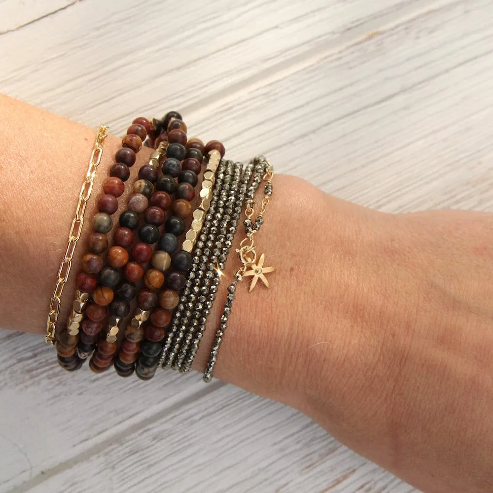 Pyrite Wrap Bracelet & Necklace