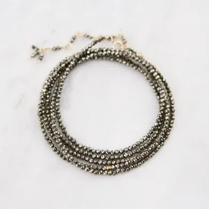 Pyrite Wrap Bracelet & Necklace