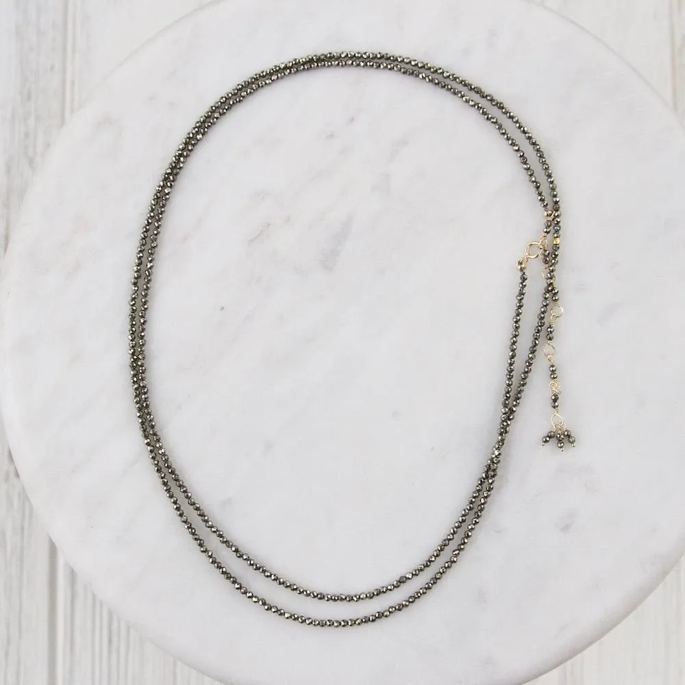 Pyrite Wrap Bracelet & Necklace