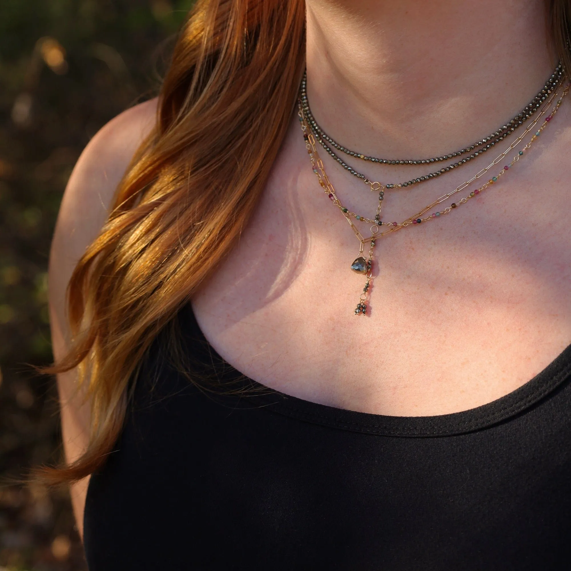 Pyrite Wrap Bracelet & Necklace