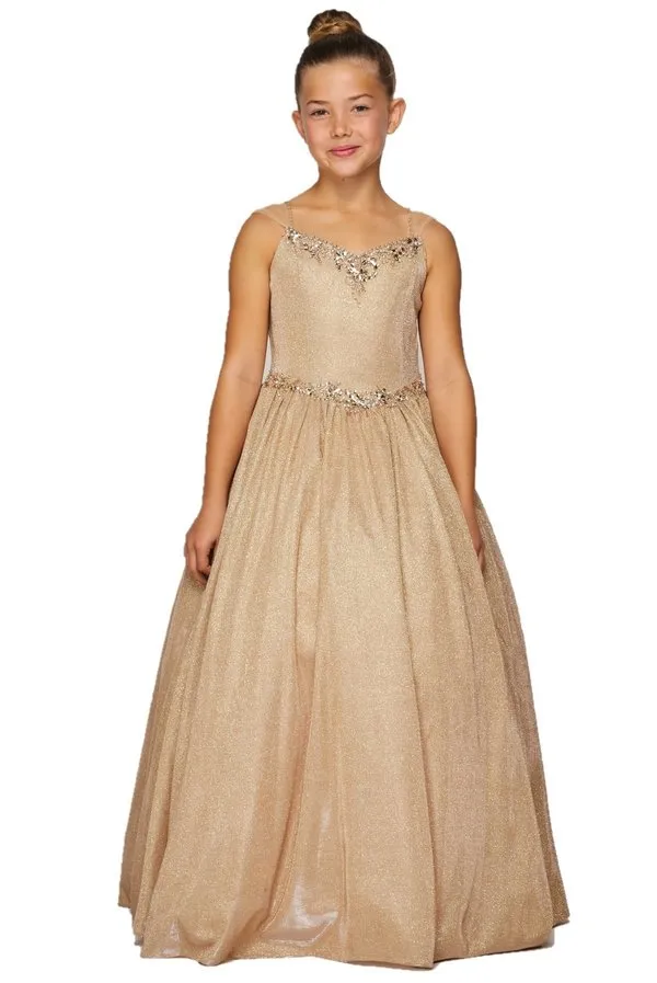 Rhinestone Sequin Metallic Mini Quince by Cinderella Couture USA AS5087