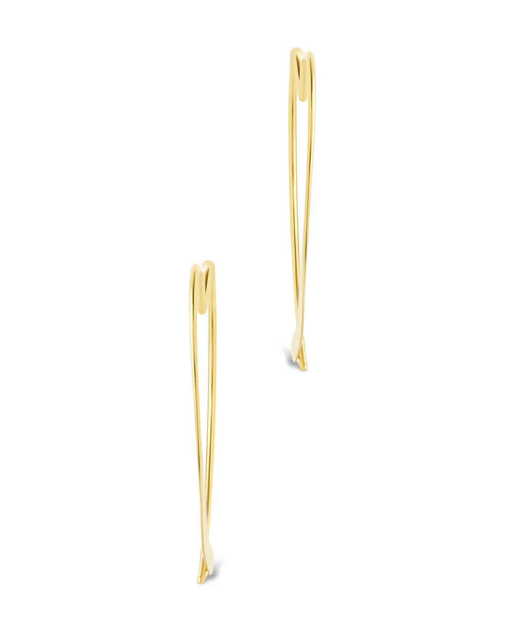 Rorie Heart Threader Hoops