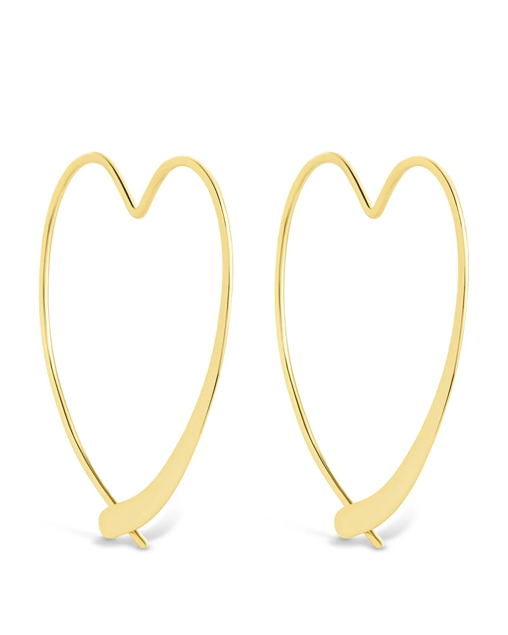 Rorie Heart Threader Hoops