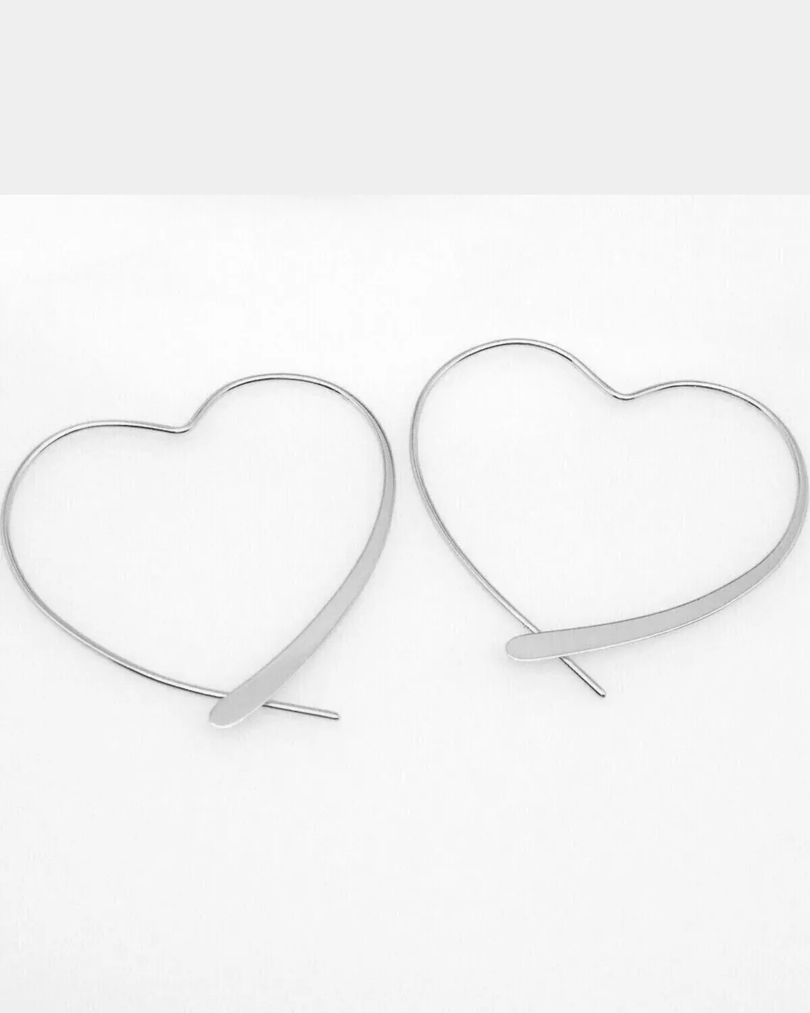 Rorie Heart Threader Hoops