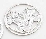Round Cut Out Plate for Round Charm Locket Necklaces ~Choose Your Theme!
