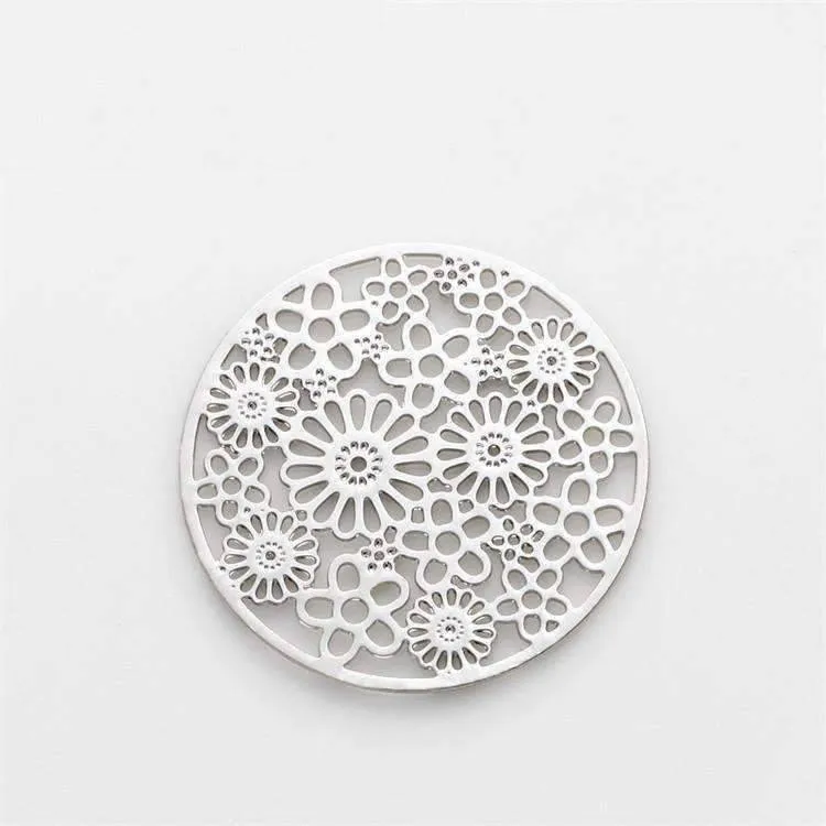 Round Cut Out Plate for Round Charm Locket Necklaces ~Choose Your Theme!