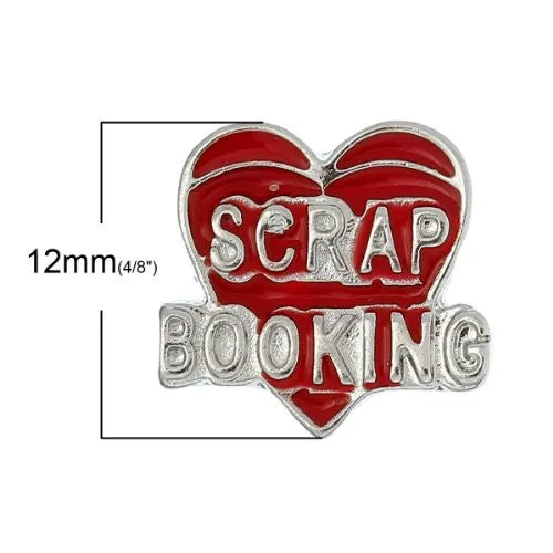 Scrap Booking Floating Charm For Glass Living Memory Lockets