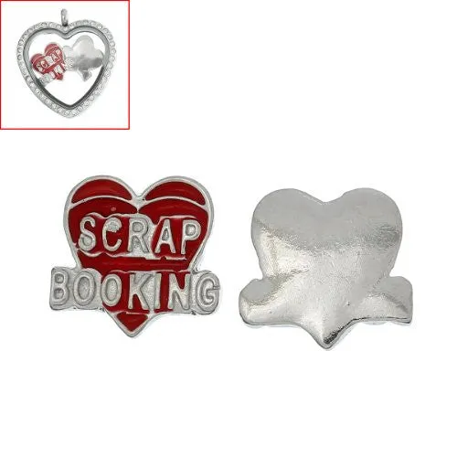 Scrap Booking Floating Charm For Glass Living Memory Lockets