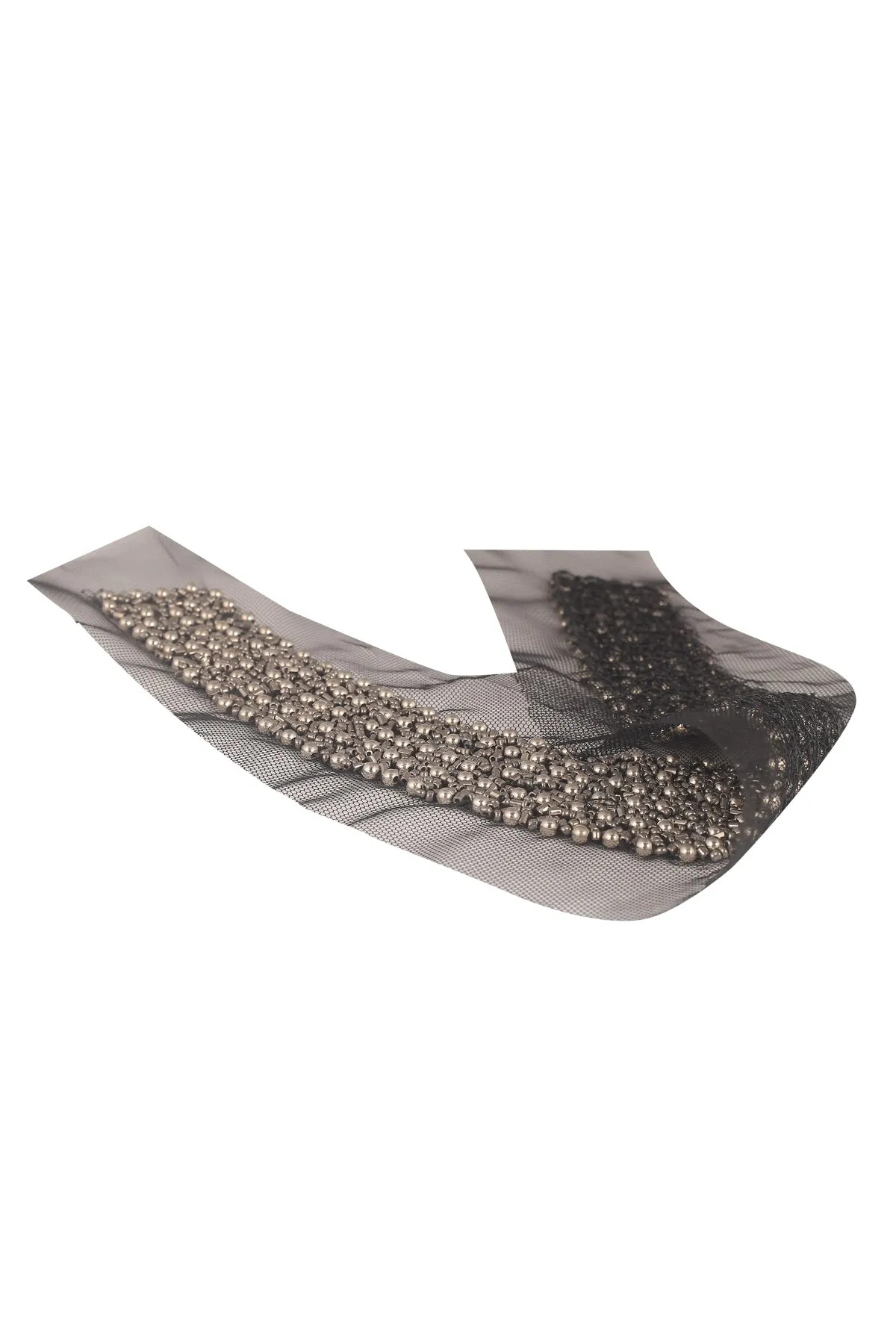 Shiny Metallic Beads Handmade Beaded Neck