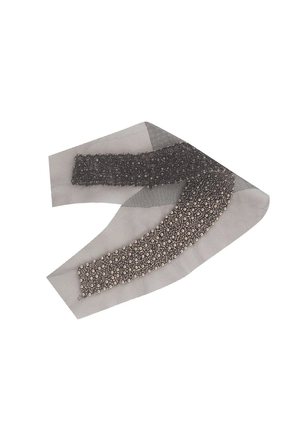 Shiny Metallic Beads Handmade Beaded Neck
