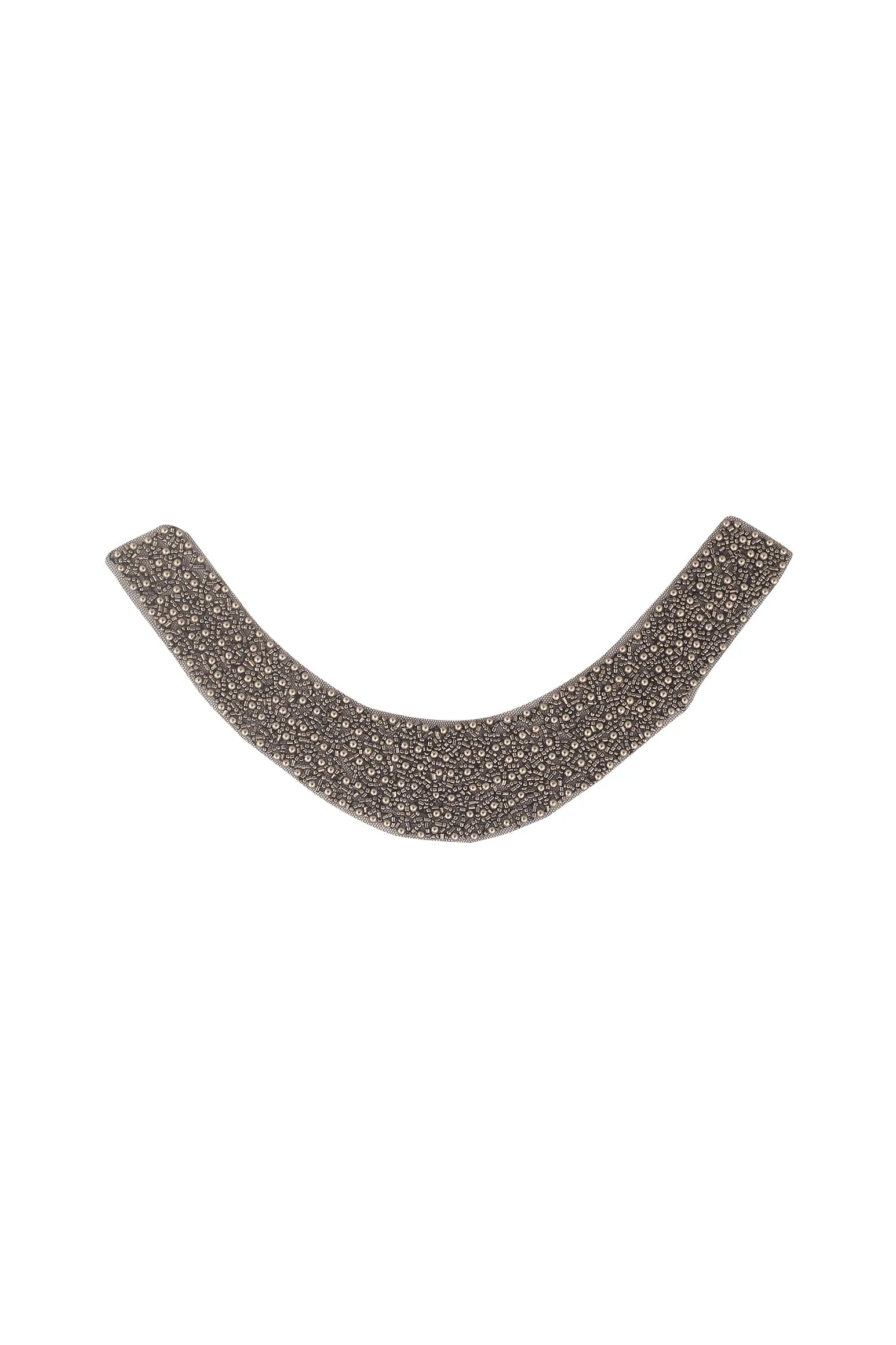 Shiny Metallic Beads Handmade Beaded Neck