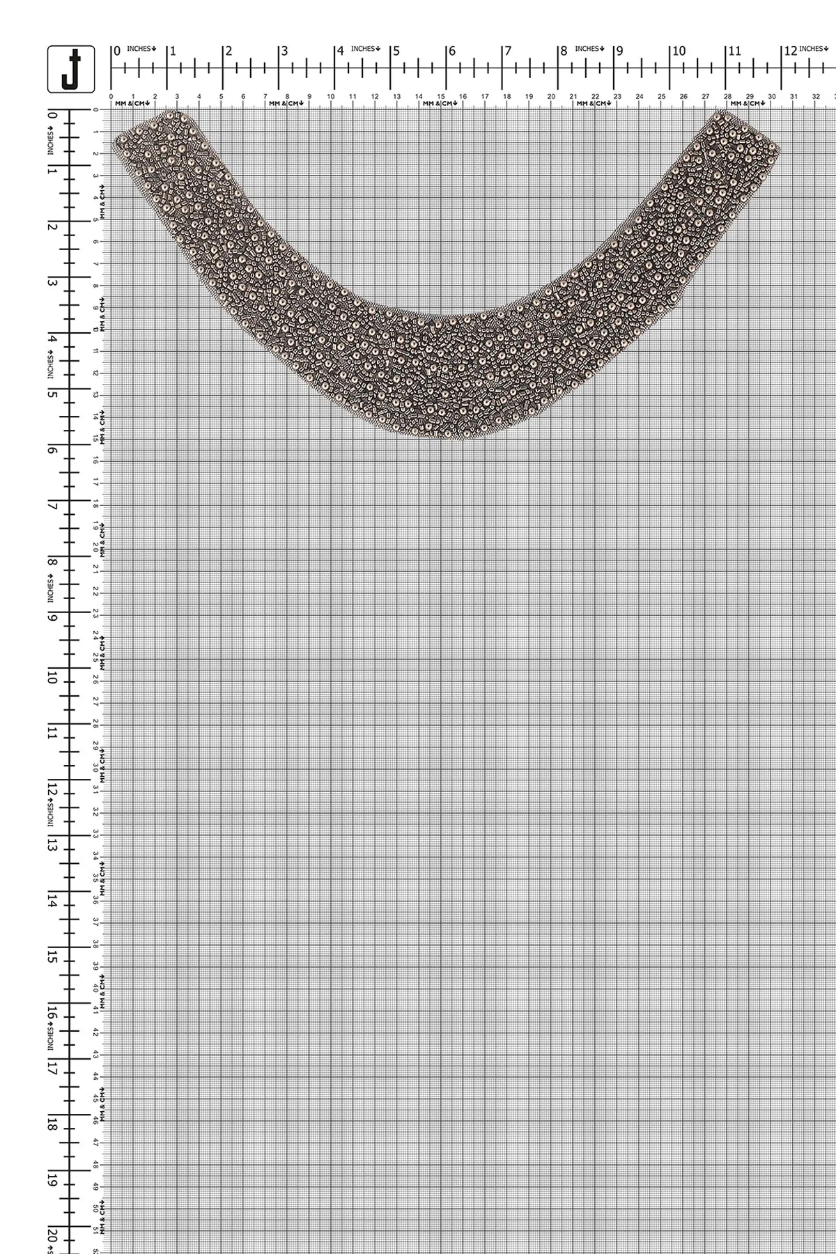 Shiny Metallic Beads Handmade Beaded Neck