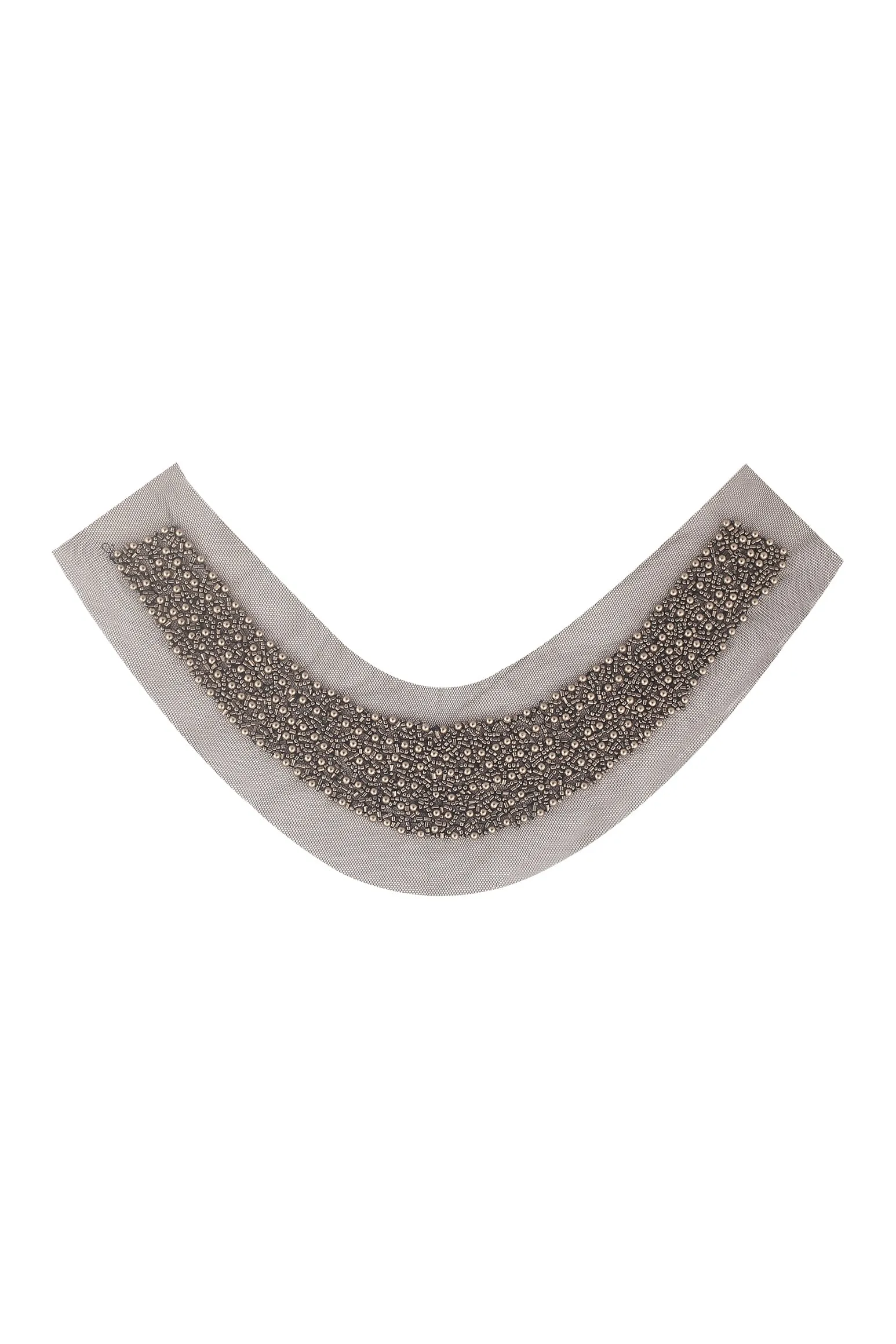 Shiny Metallic Beads Handmade Beaded Neck