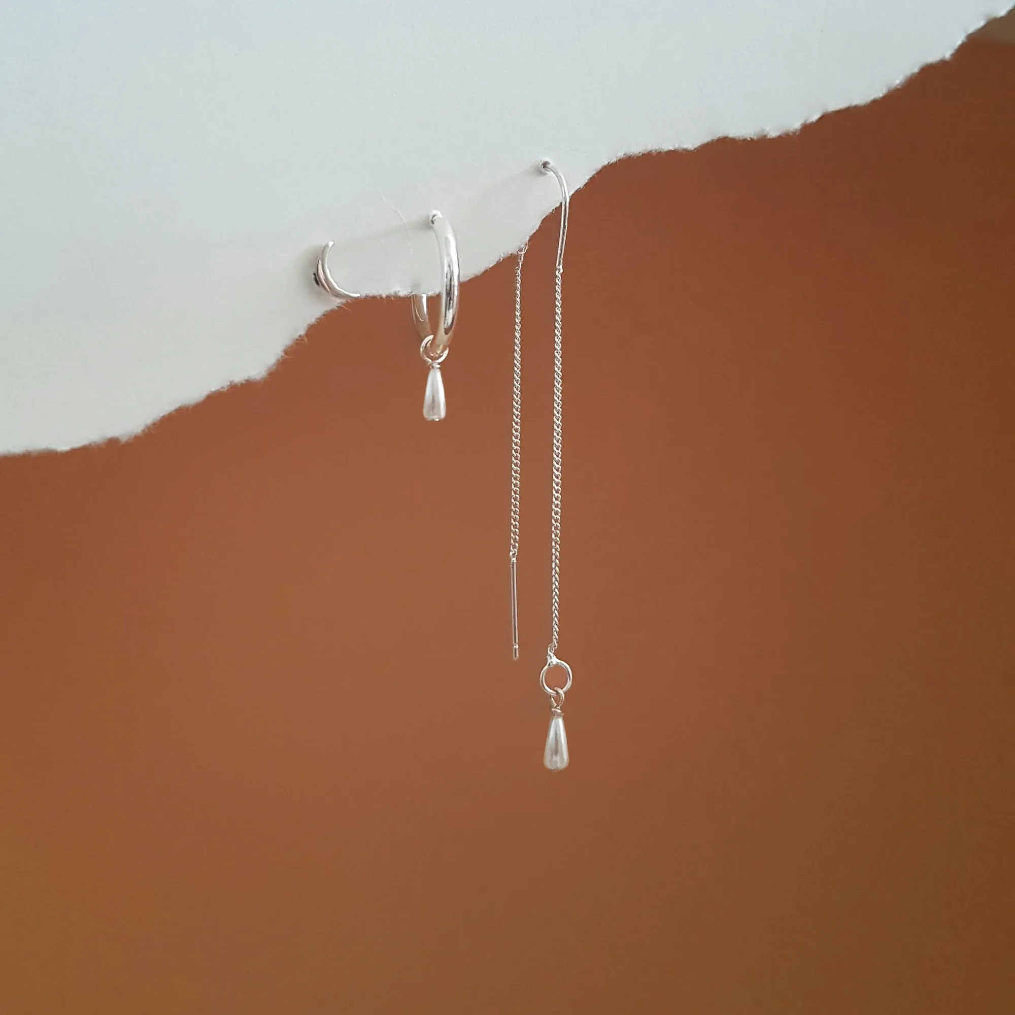 Silver Earring Set - Love of Pearls
