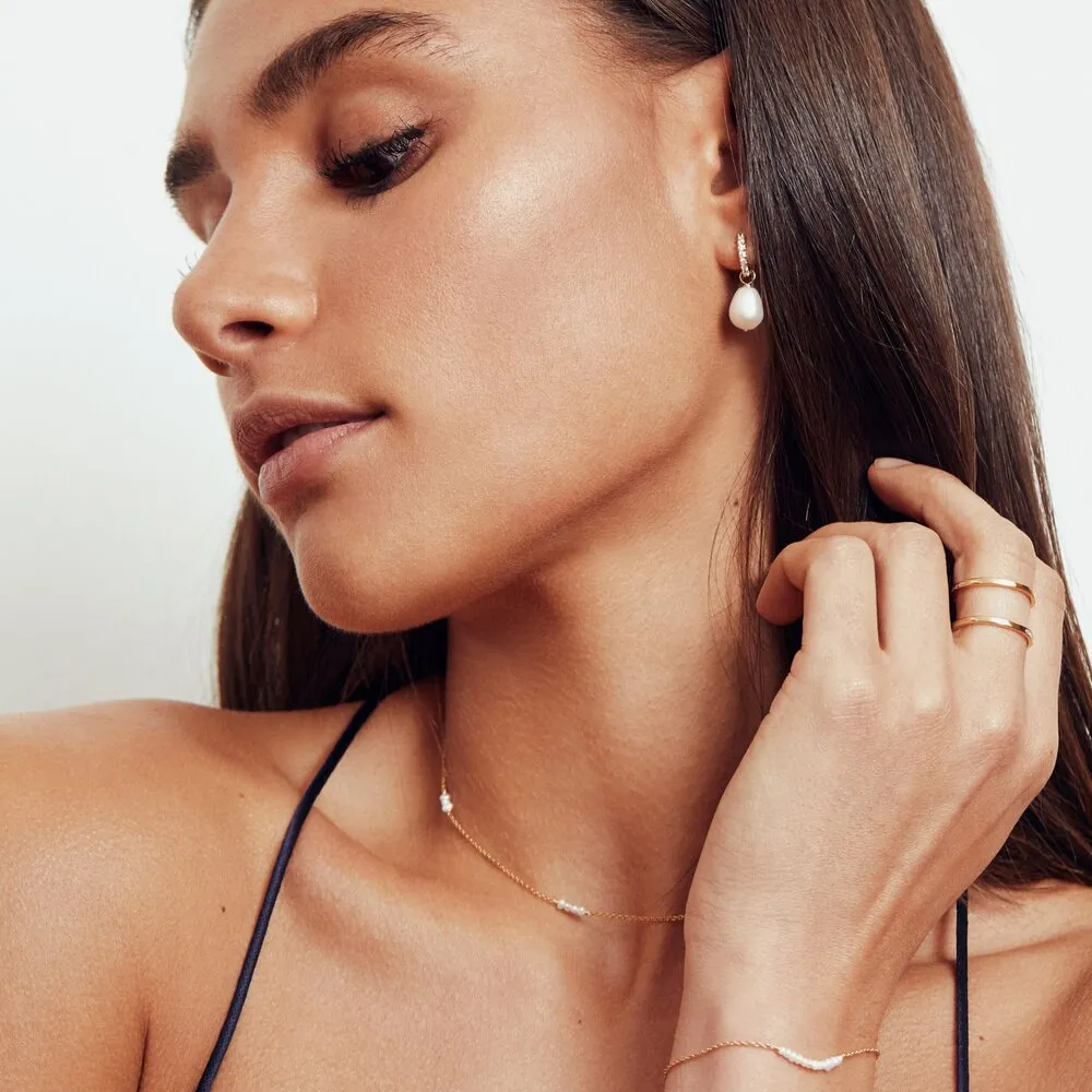 Silver Mini Pearl Choker