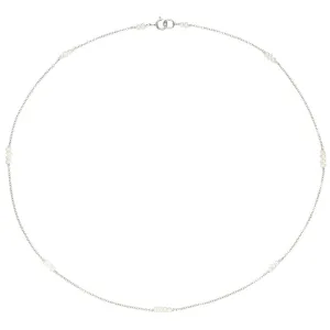 Silver Mini Pearl Choker