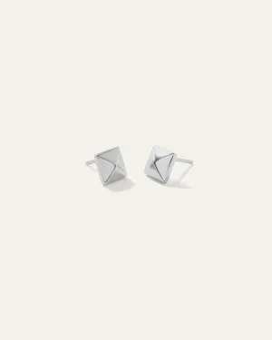 Silver Pyramid Studs