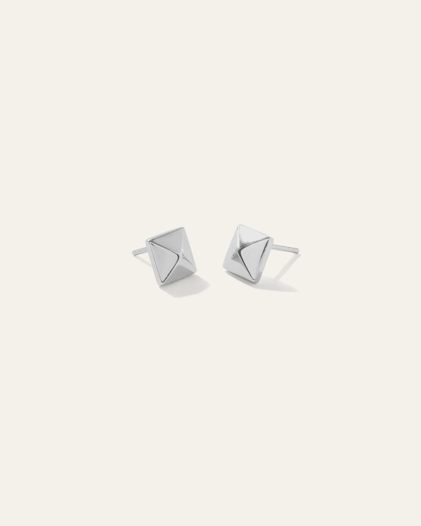 Silver Pyramid Studs