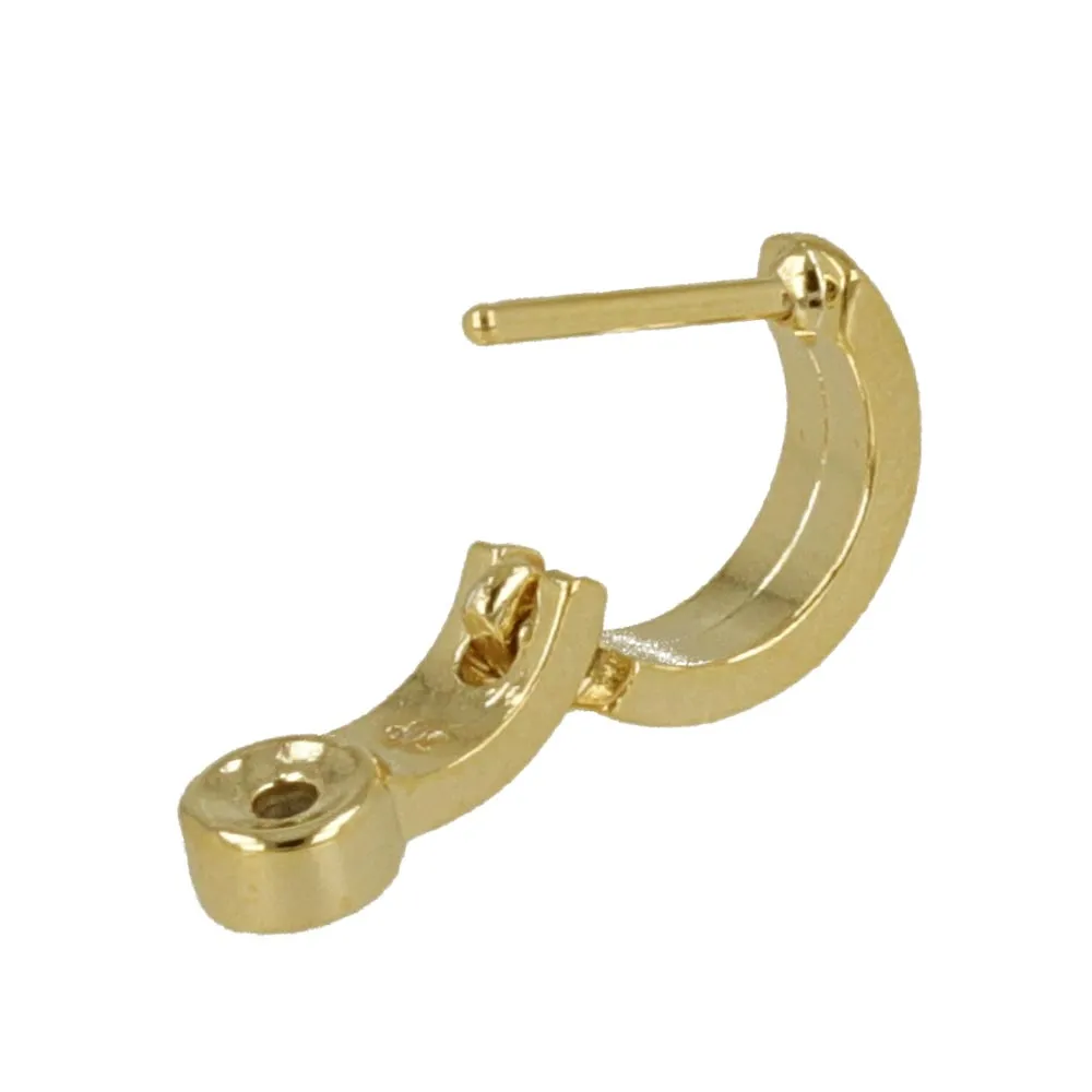 Smooth Touch Huggie Hoop Earrings