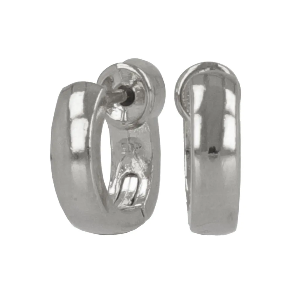 Smooth Touch Huggie Hoop Earrings