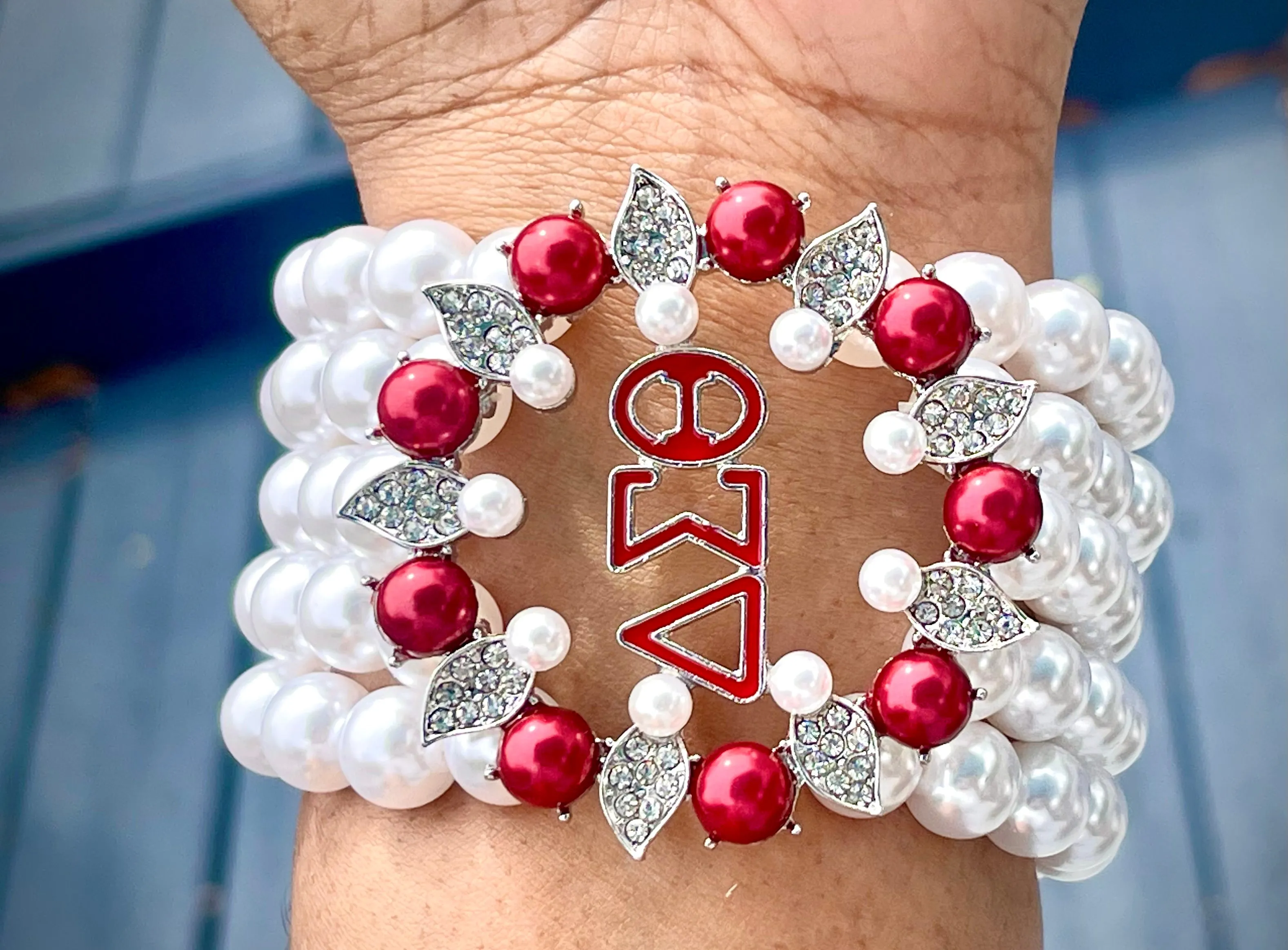 Sorority Inspired Pearl Bracelets