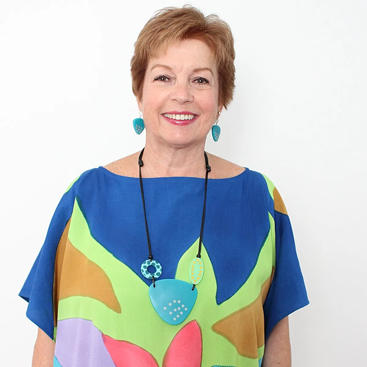 Teal Evie Pendant Necklace
