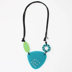 Teal Evie Pendant Necklace