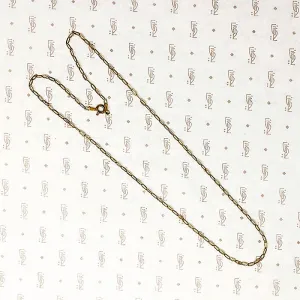 Textured Oval Link Vermeil Chain