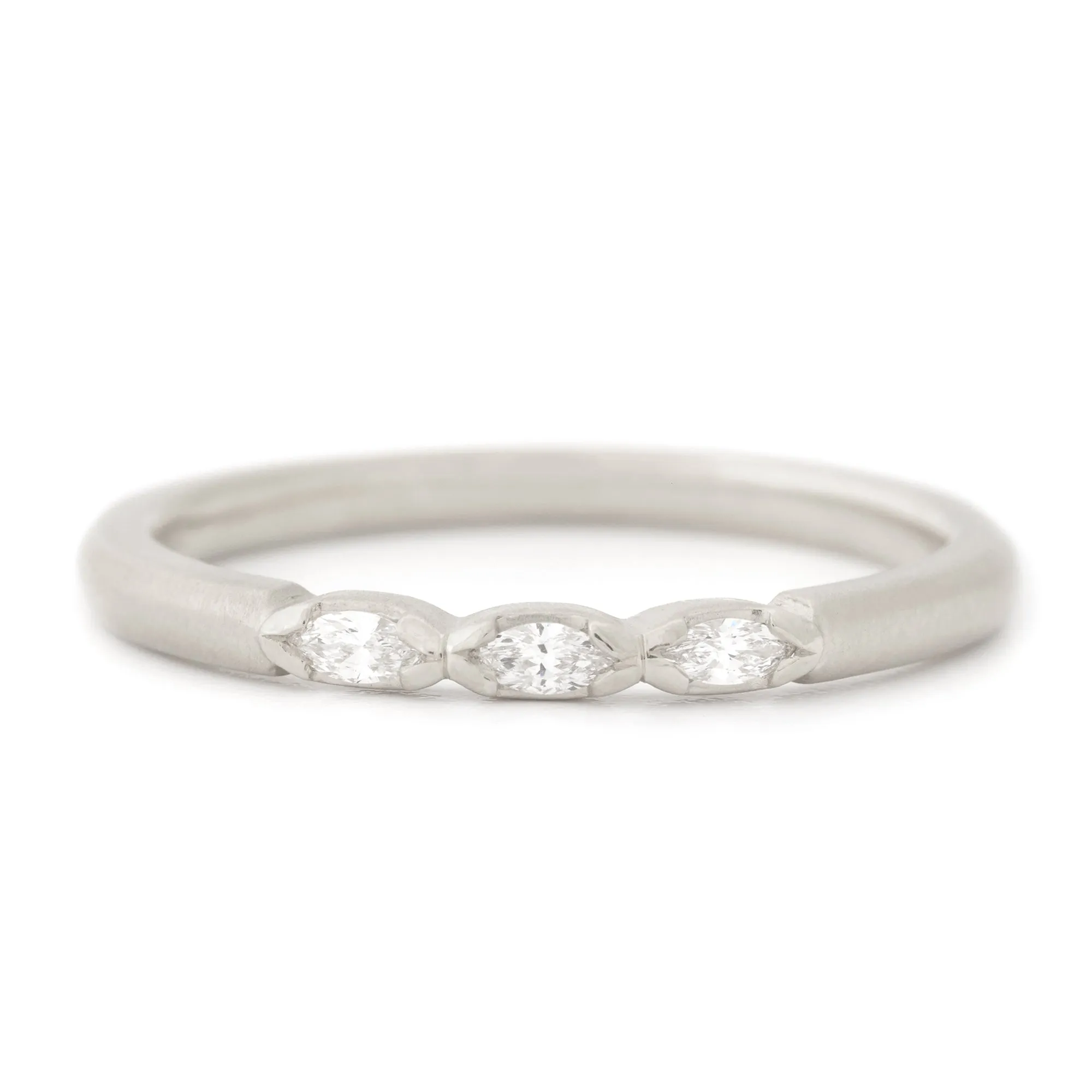 Three Marquise Diamond Band