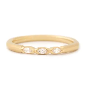 Three Marquise Diamond Band
