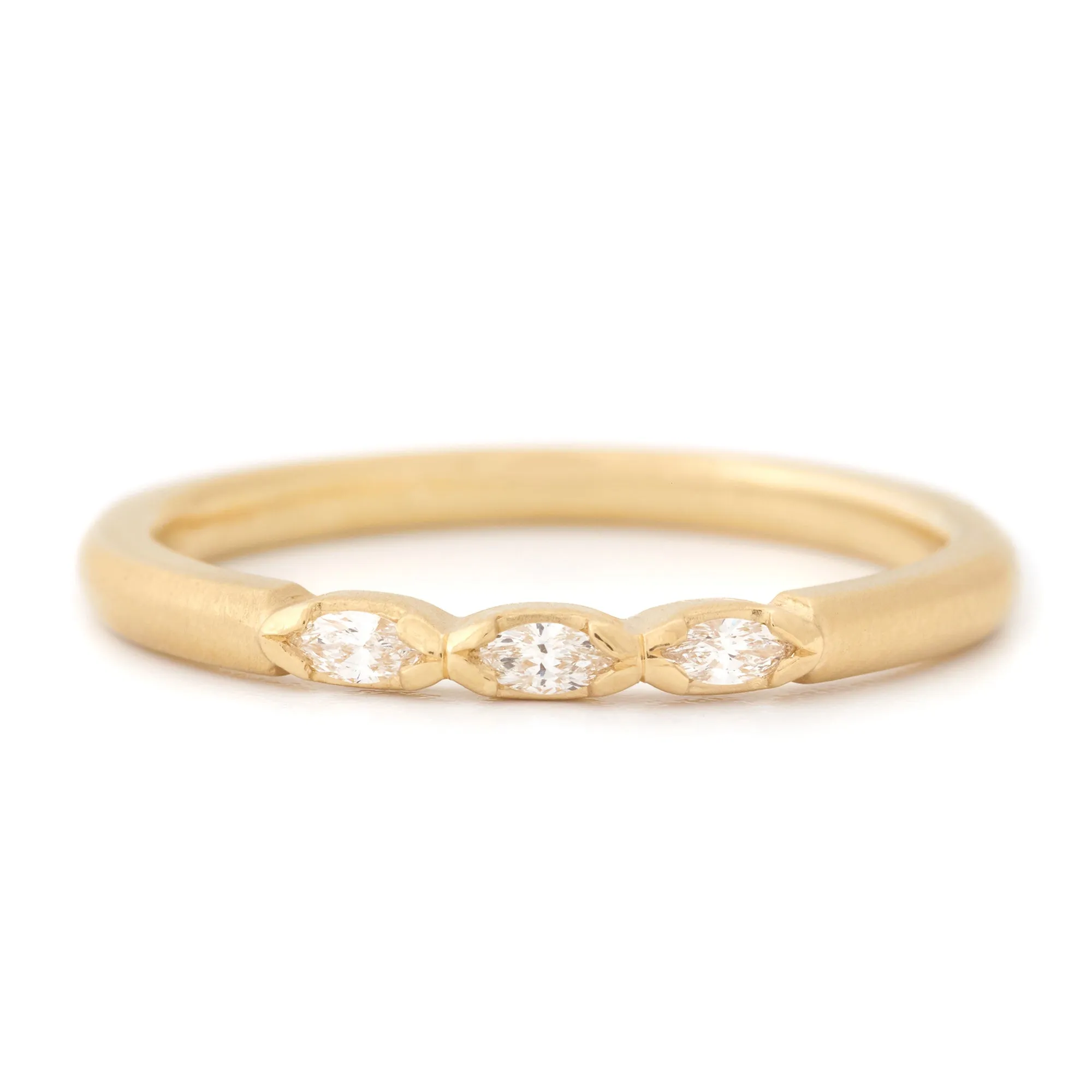 Three Marquise Diamond Band