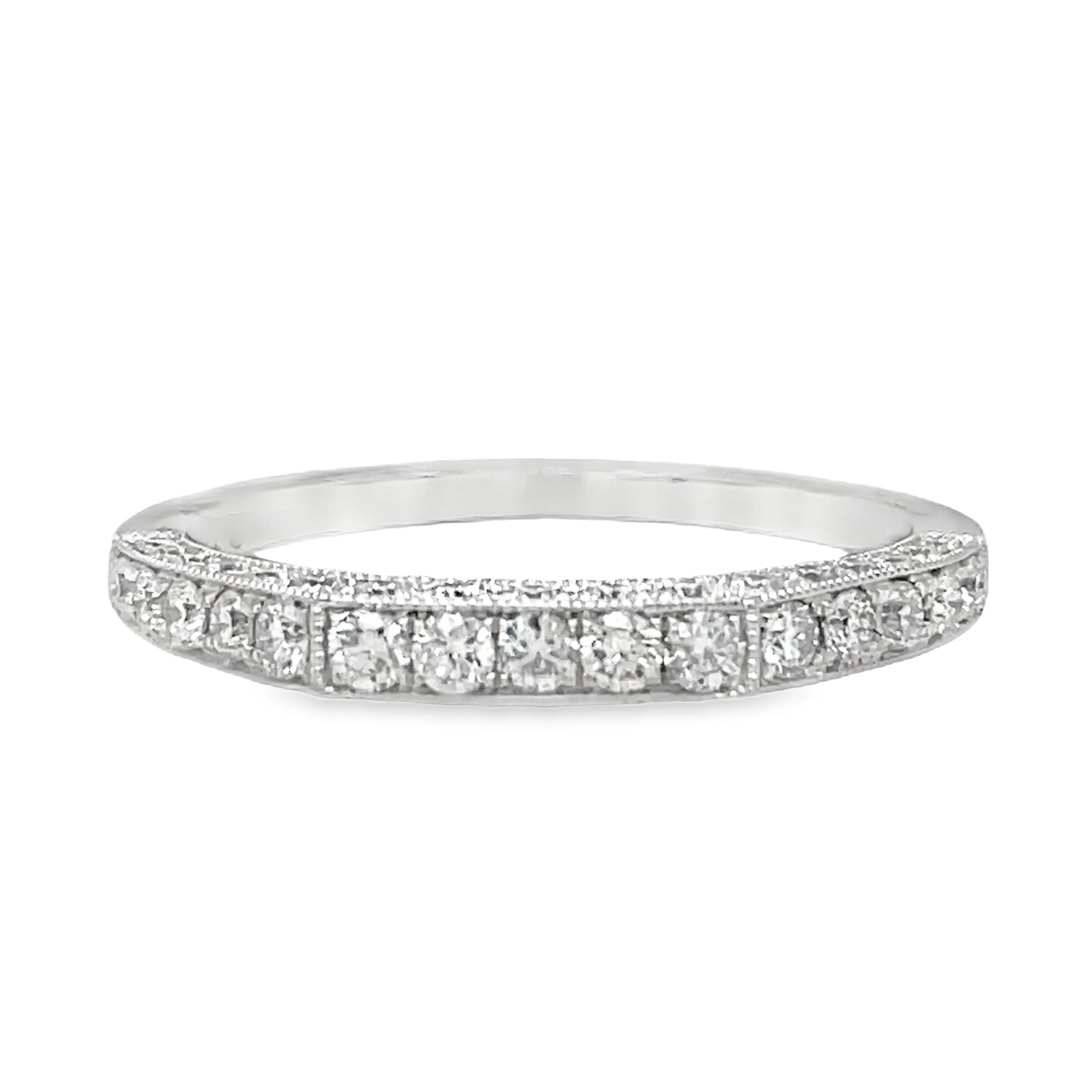 Triple Row Anniversary Diamond Ring 0.70 cts